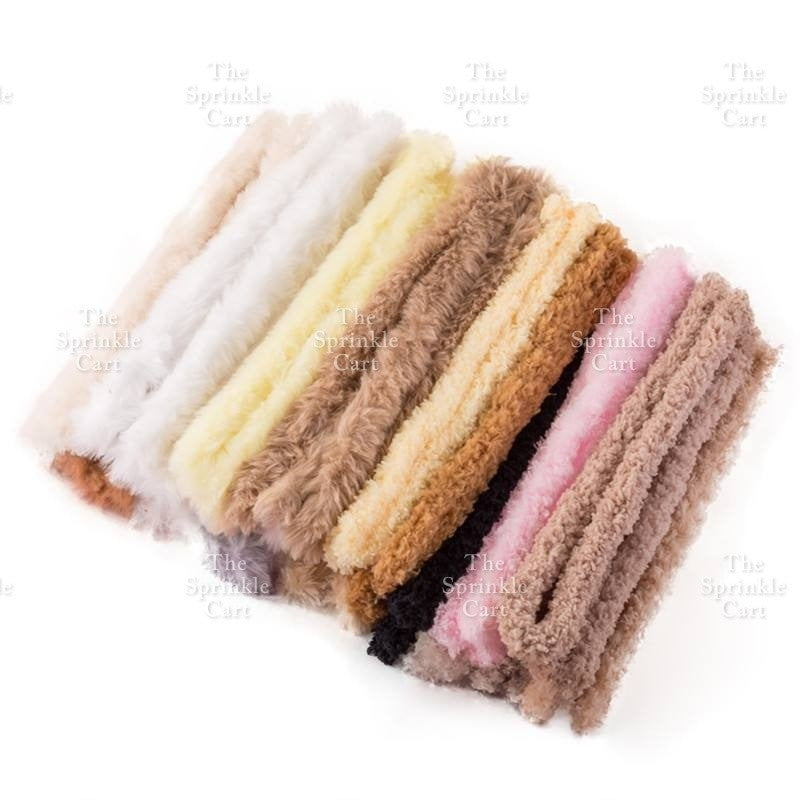 15mm Coral Velvet Twist Stick Plush Strip for DIY TSC