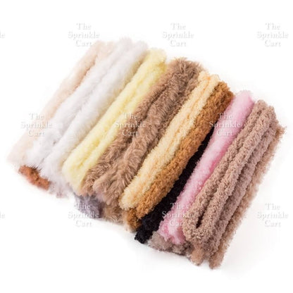 15mm Coral Velvet Twist Stick Plush Strip for DIY TSC