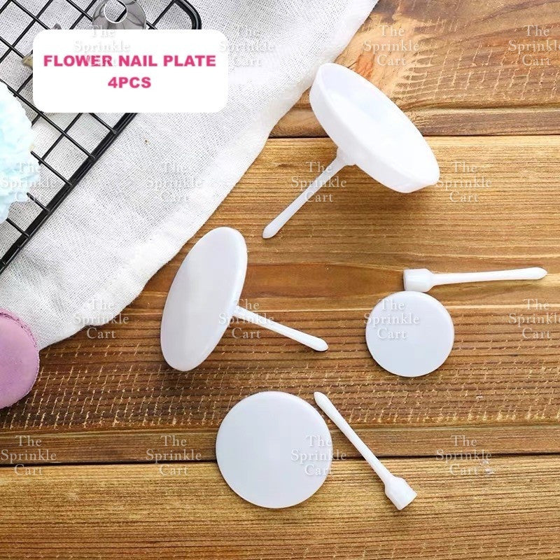 Flower Nail and Scissors Set for Baking Piping Buttercream Icing Decorating Tool TSC