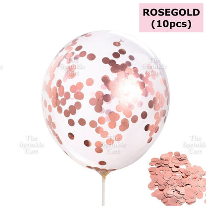 10pcs Metallic Confetti Balloon for DIY Party Decoration TSC