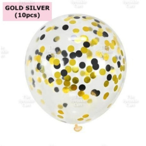 10pcs Metallic Confetti Balloon for DIY Party Decoration TSC