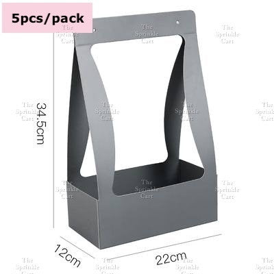 Flower Paper Basket Holder for Floral Arrangement  DIY Gift Bouquet TSC