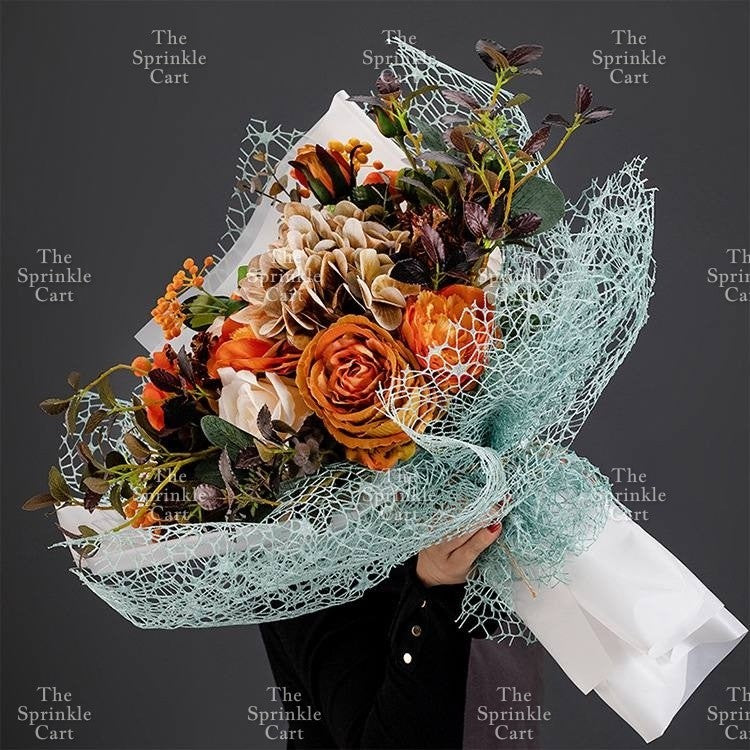 Korean Jacquard Hollow Bouquet Wrapper DIY Decoration TSC
