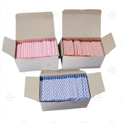 Set Birthday Candle Spiral Candle Assorted Color Box
