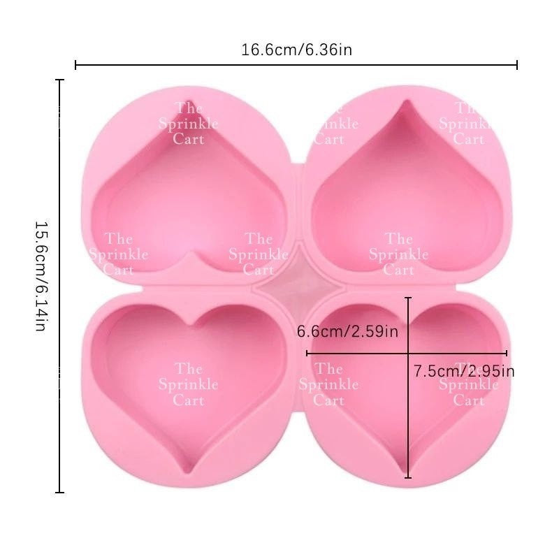Silicone Molder Heart Popsicle Stick OPP Hammer for Smash Cake Decoration TSC