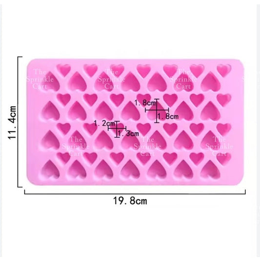 Diamond Love Heart shape Silicone Molder Geometric Heart Cake Pop Chocolate Molder Dropper Mallet