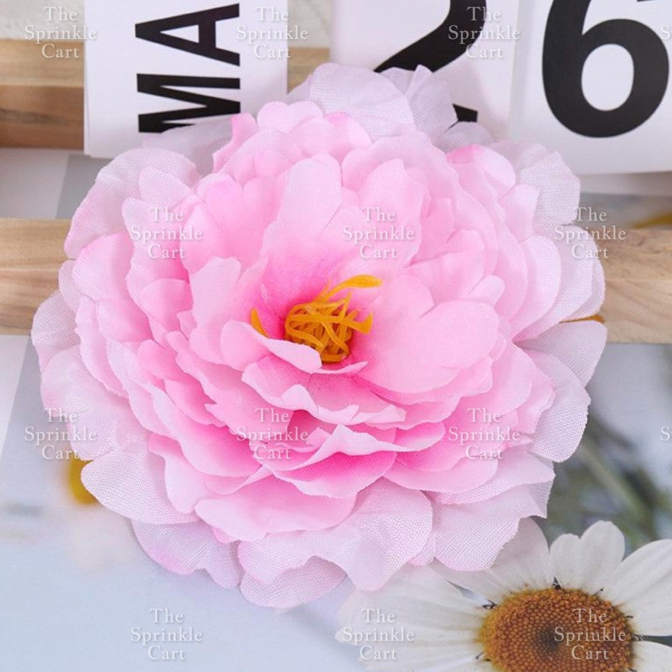 Artificial Flowers Rose Peony Tulip Lavender Vanilla Daisy Sunflower Tropical Leaf Cake Decoration
