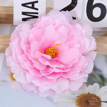 Artificial Flowers Rose Peony Tulip Lavender Vanilla Daisy Sunflower Tropical Leaf Cake Decoration