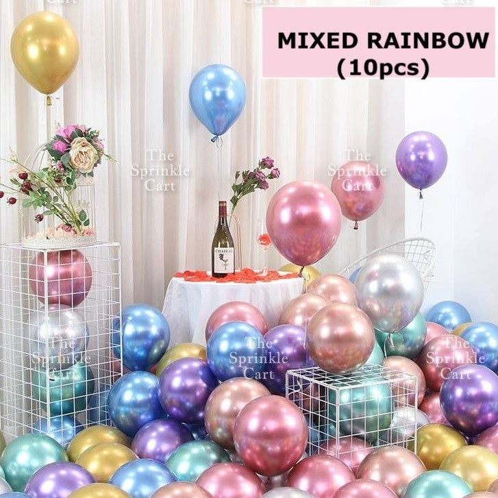 10pcs Metallic Confetti Balloon for DIY Party Decoration TSC