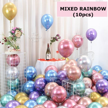 10pcs Metallic Confetti Balloon for DIY Party Decoration TSC