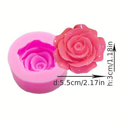 Flower Theme Silicone  Chocolate Fondant Molder Resin Cake Jelly Baking Supply Decoration