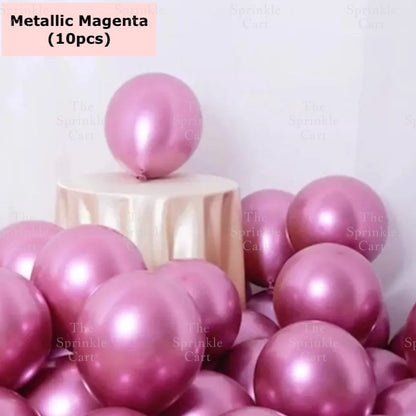 10pcs Metallic Confetti Balloon for DIY Party Decoration TSC