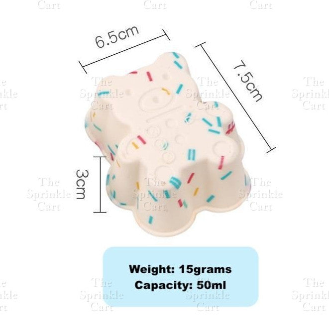 Cute Sprinkle Design Silicone Molder Non-stick Cake Muffin Baking Mold TSC