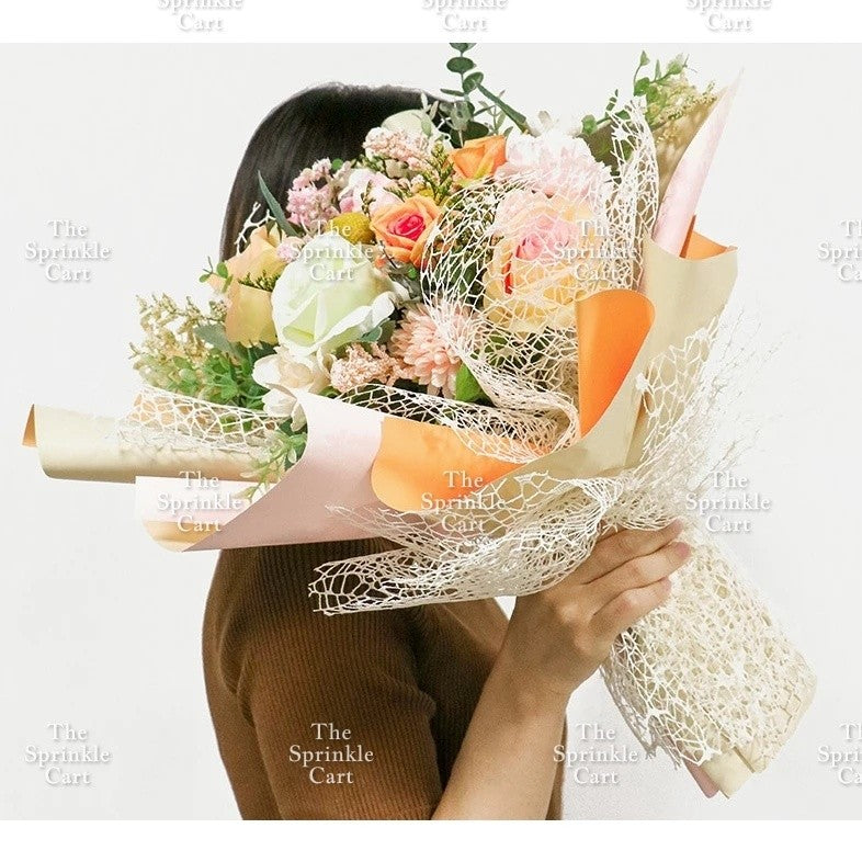 Korean Jacquard Hollow Bouquet Wrapper DIY Decoration TSC
