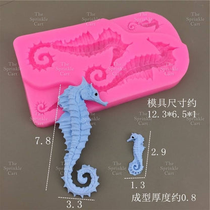 Under The Sea Themed Silicone Molder Chocolate Resin Baking Mermaid Tail Under the Sea Molders