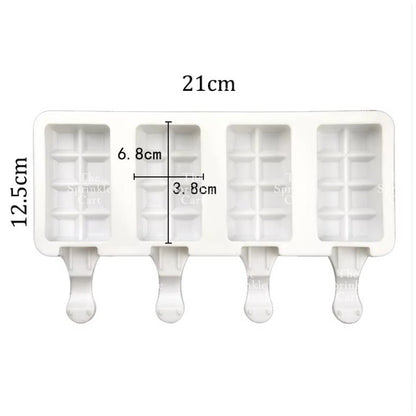 Silicone Molder Heart Popsicle Stick OPP Hammer for Smash Cake Decoration TSC
