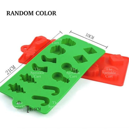 Christmas Theme Halloween Trick or Treat Silicone Chocolate Molder Kitchen Cake Decorating Tool