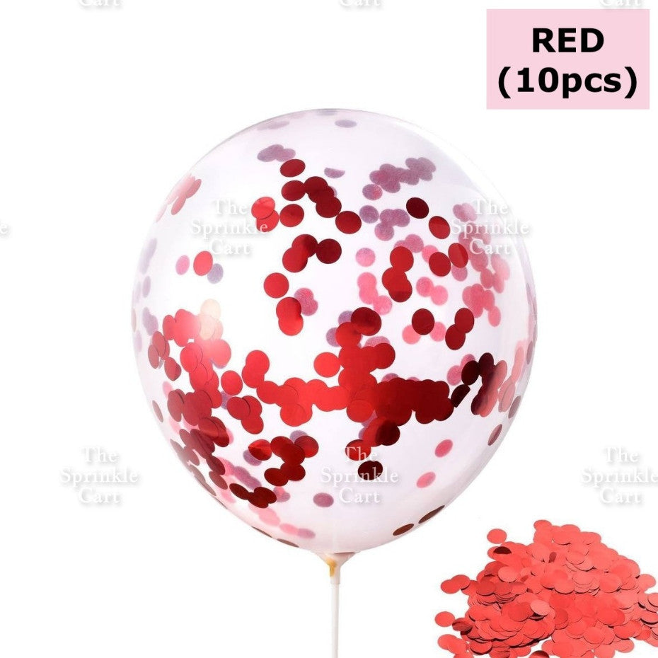 10pcs Metallic Confetti Balloon for DIY Party Decoration TSC