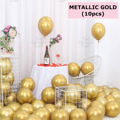 10pcs Metallic Confetti Balloon for DIY Party Decoration TSC