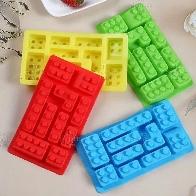 Lei-go Man Bricks Silicone Molder Fondant Baking Cake Chocolate DIY Decoration Robot Resin Mould