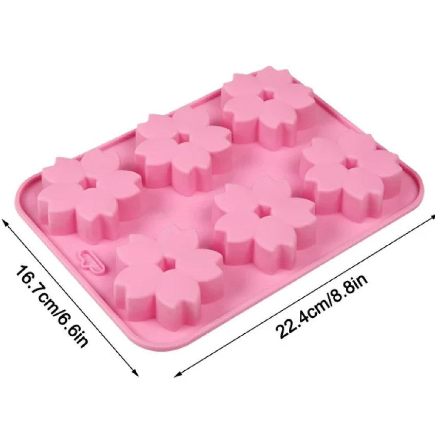 Flower Theme Silicone  Chocolate Fondant Molder Resin Cake Jelly Baking Supply Decoration