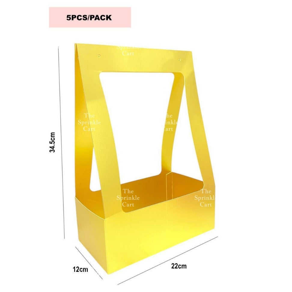 Flower Paper Basket Holder for Floral Arrangement  DIY Gift Bouquet TSC