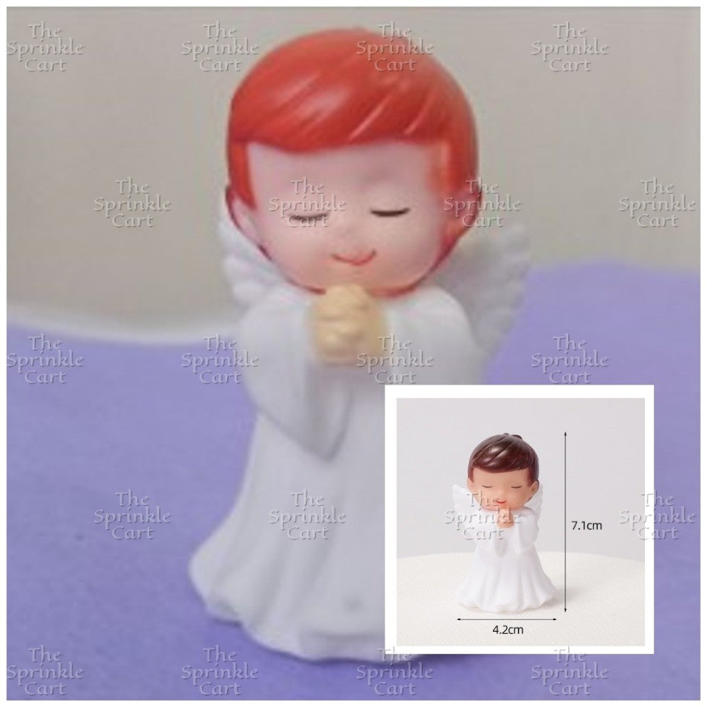 Angel Cake Topper Happy Christening Baptism Moon Baby Wings Cake Topper Decoration Baby Theme