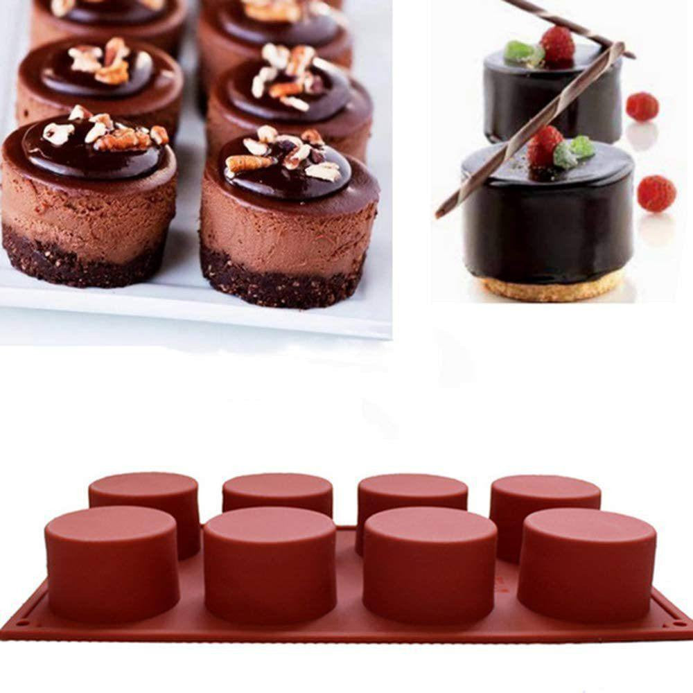 Silicone Round Cavity Biscuit Chocolate Mold Dessert for Baking Molder TSC