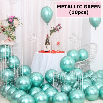 10pcs Metallic Confetti Balloon for DIY Party Decoration TSC