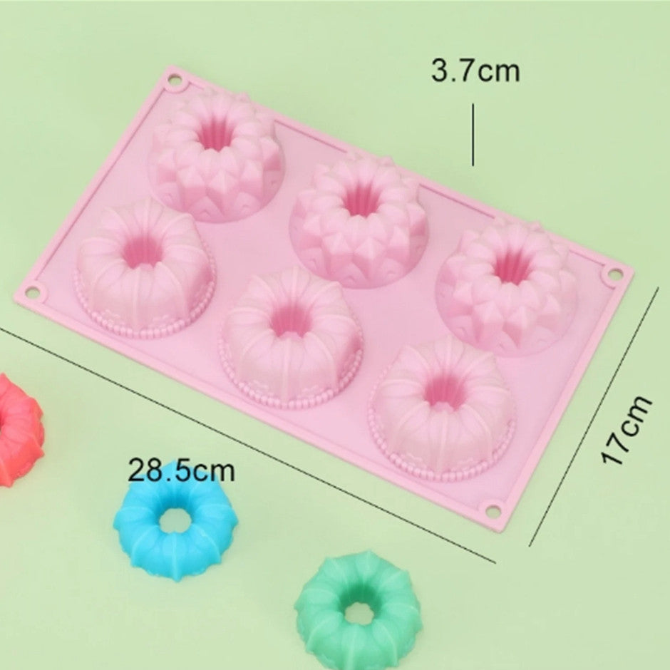 Flower Theme Silicone  Chocolate Fondant Molder Resin Cake Jelly Baking Supply Decoration