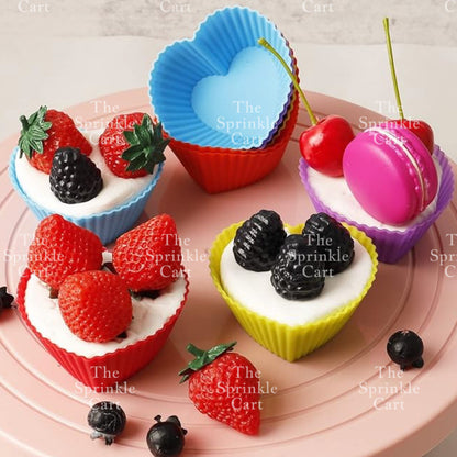 Random Color Silicone Cupcake DIY Shape Cups Mould TSC