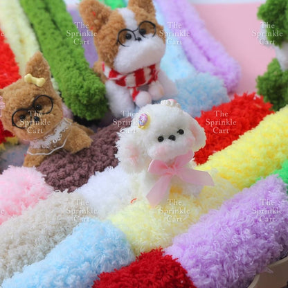 15mm Coral Velvet Twist Stick Plush Strip for DIY TSC