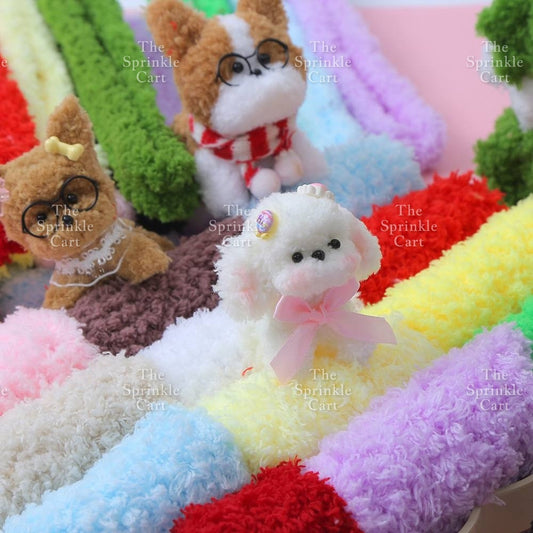 15mm Coral Velvet Twist Stick Plush Strip for DIY TSC