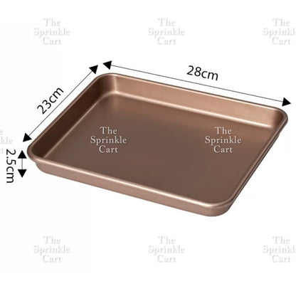 Non stick Golden Baking Pan Cupcake Molder Loaf Bento Pan Cake Japanese Cheesecake TSC