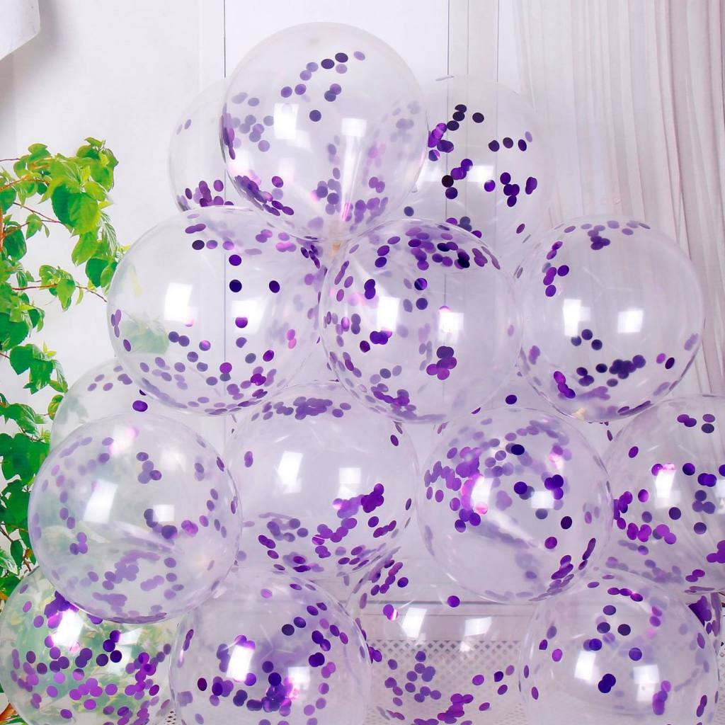 10pcs Metallic Confetti Balloon for DIY Party Decoration TSC