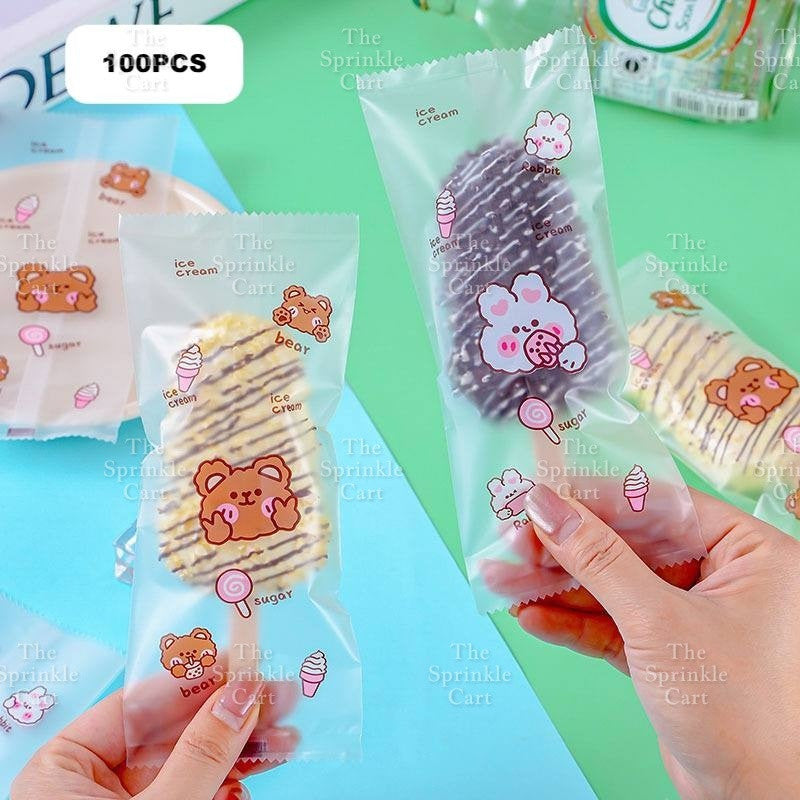 Transparent Popsicle OPP Cakesicle Boxes Gift Plastic Box Ice Cream Graham Bar packaging TSC