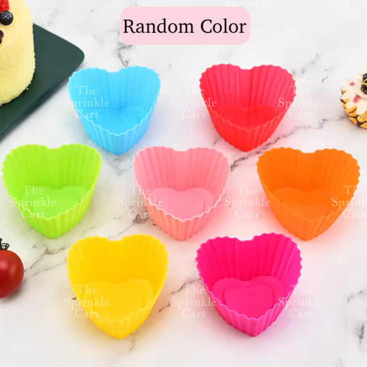 Random Color Silicone Cupcake DIY Shape Cups Mould TSC