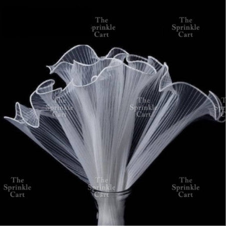 Fishtail Ribbon Wave Net Yarn Mermaid Tail for DIY Flower Bouquet TSC