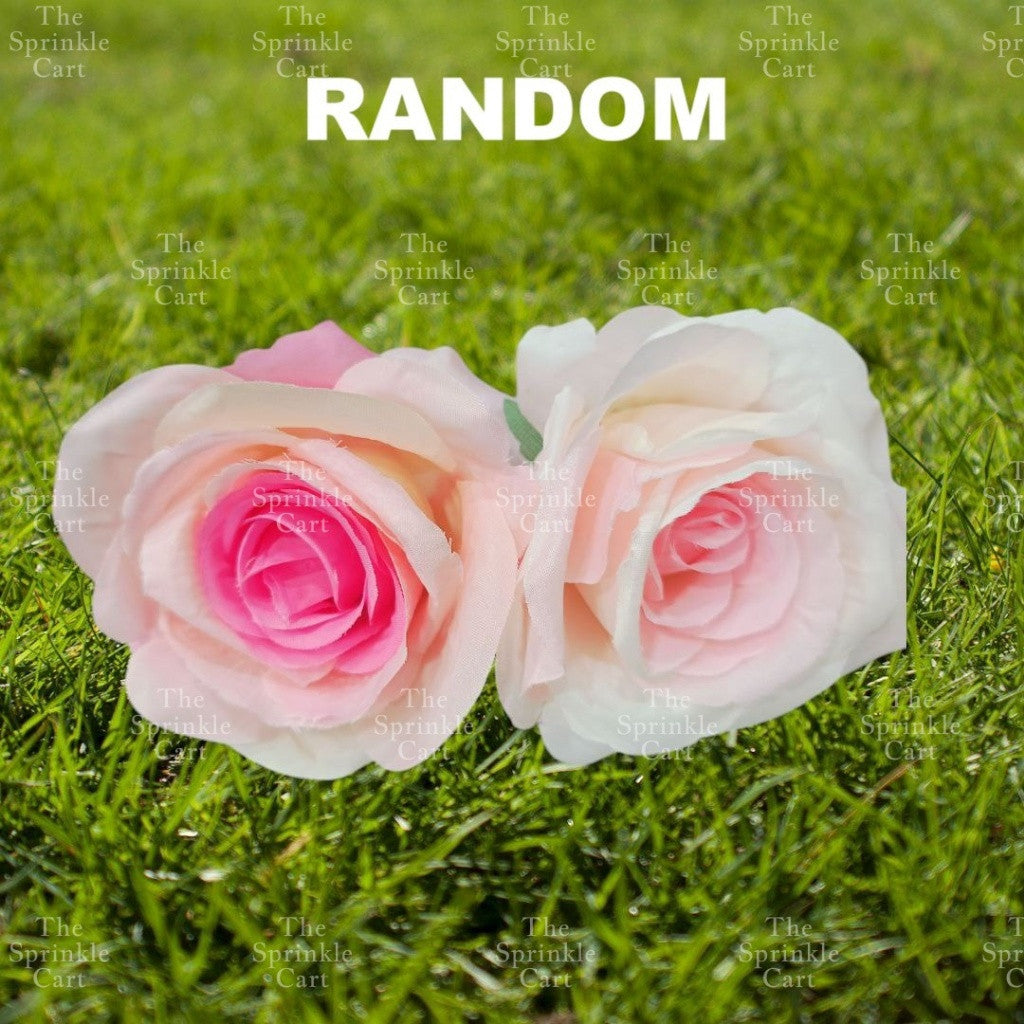 Artificial Flowers Rose Peony Tulip Lavender Vanilla Daisy Sunflower Tropical Leaf Cake Decoration