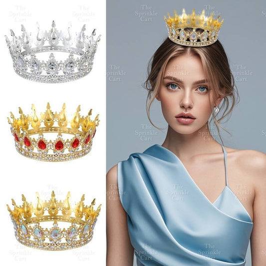 High Quality Rhinestone Crown for DIY Decor and Accessory TSC