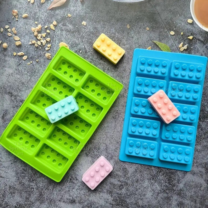Lei-go Man Bricks Silicone Molder Fondant Baking Cake Chocolate DIY Decoration Robot Resin Mould
