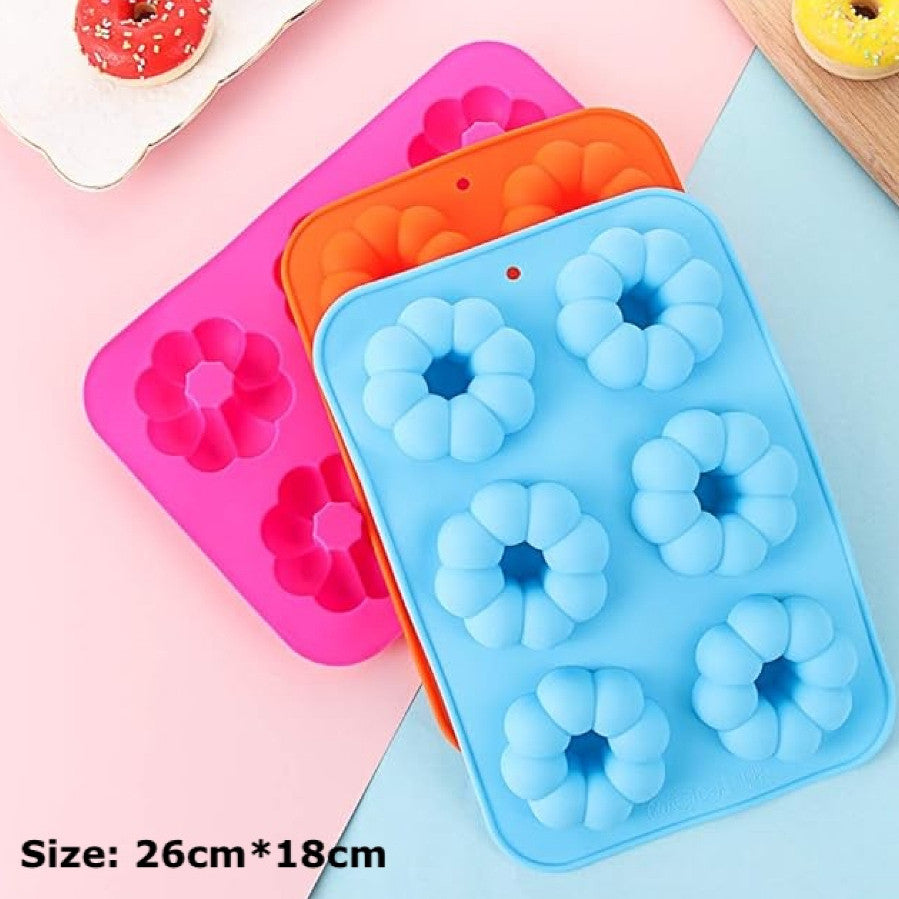 Flower Theme Silicone  Chocolate Fondant Molder Resin Cake Jelly Baking Supply Decoration