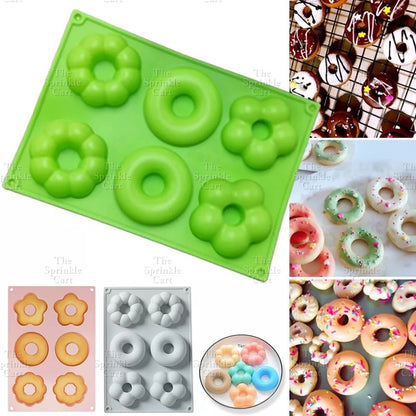 Flower Theme Silicone  Chocolate Fondant Molder Resin Cake Jelly Baking Supply Decoration