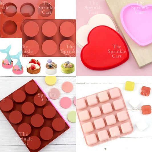 Silicone Round Cavity Biscuit Chocolate Mold Dessert for Baking Molder TSC