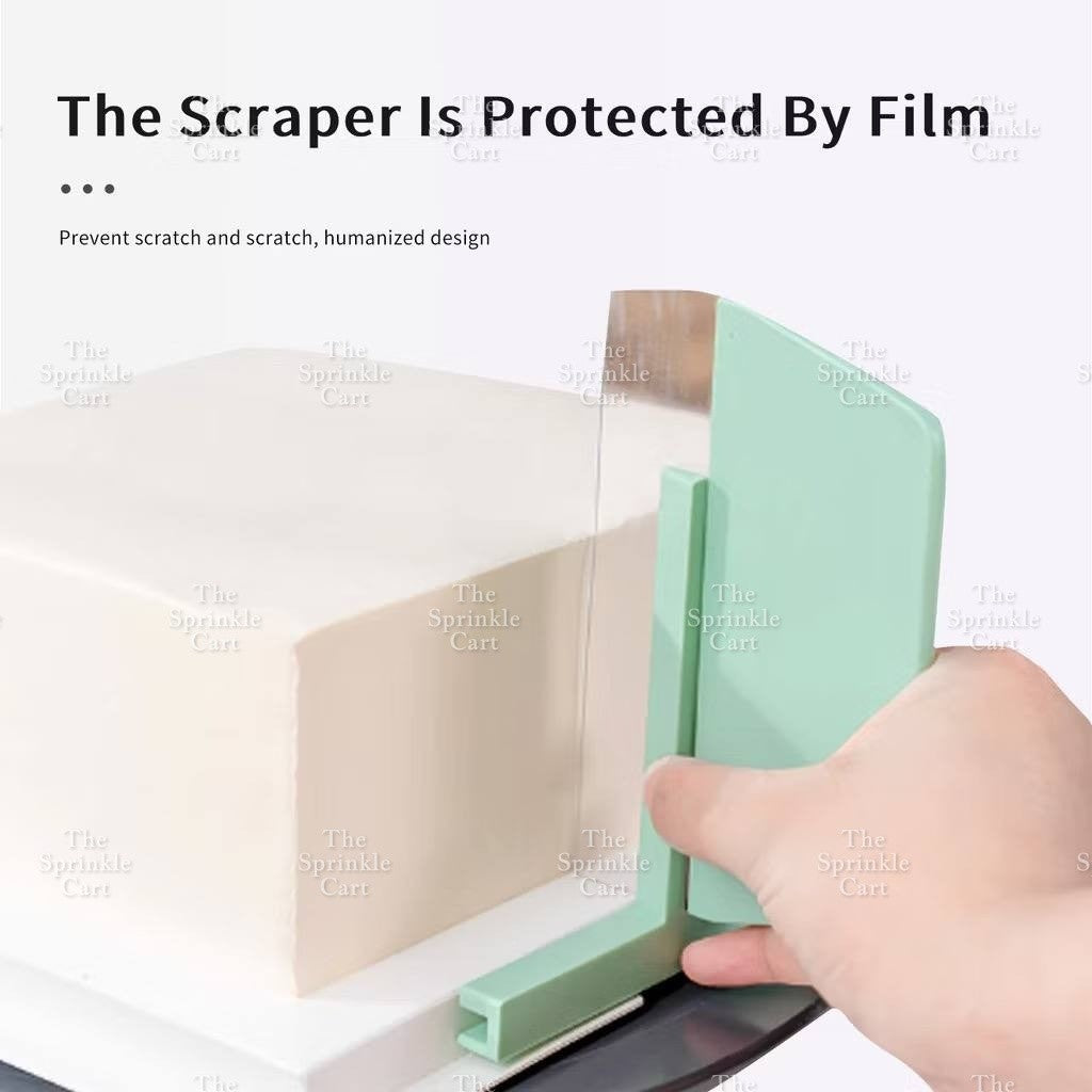 Soft Scraper Fine Edge Straight Cake Smoother and Trowel Baking Tool