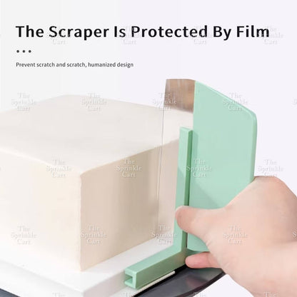 Soft Scraper Fine Edge Straight Cake Smoother and Trowel Baking Tool
