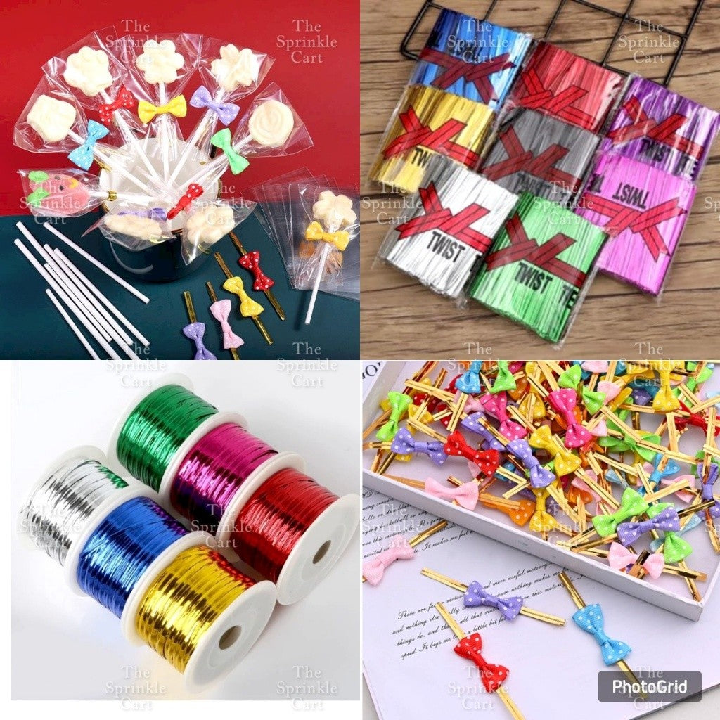 Metallic Twist Wire Bow Tie DIY Packaging