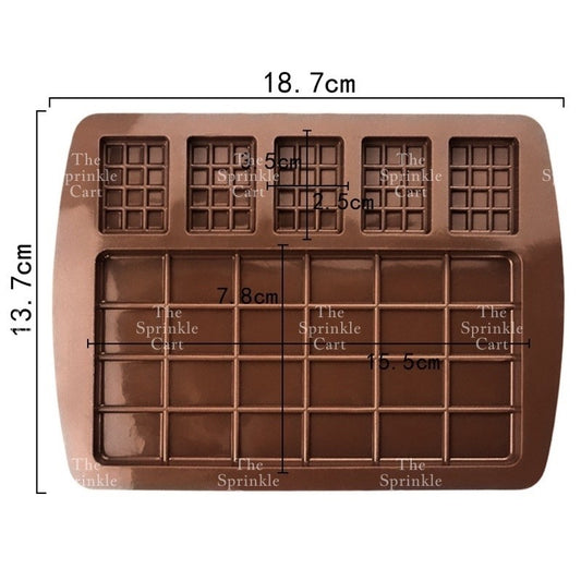 Silicone Chocolate Molder Bar Baking Jelly Resin Crafting Molder Decoration Chocolate Series