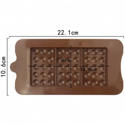 Silicone Chocolate Molder Bar Baking Jelly Resin Crafting Molder Decoration Chocolate Series