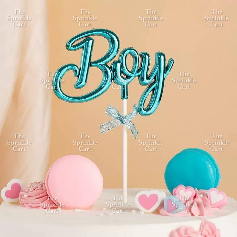 3D Happy Birthday with Bow Cake Topper Birthday Party Decoration TSC